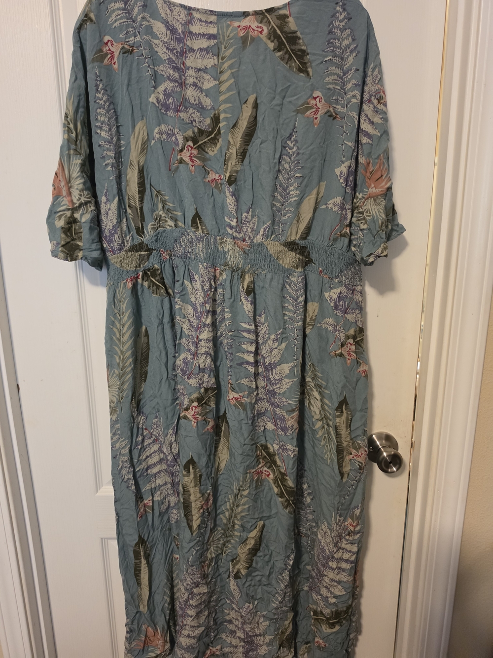 BloomChic Light Olive Geen Floral Maxi Dress - Picture 10 of 10